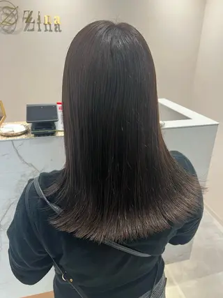 ミディアム カラー 艶髪/透明感 レイヤー YUKIのヘアスタイル