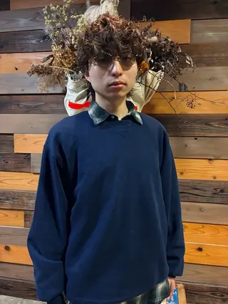 カラー パーマ メンズ 新規再来率No.1 金山/メンズパーマのヘアスタイル