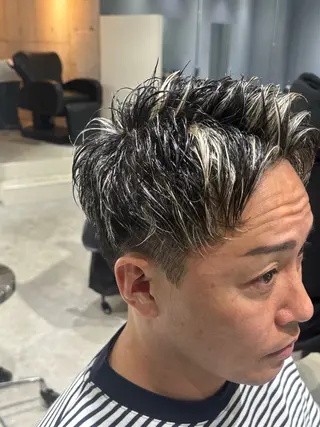 ショート カラー メンズ特化美容師 中戸 滉のヘアスタイル
