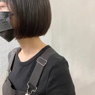 ショート カラー 🌱小顔魅せカット 透明感カラー/泉綺のヘアスタイル