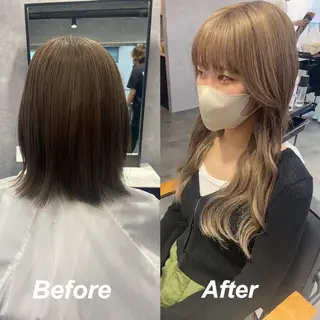 ロング プルエクステ/インナ ーカラー🦊はるなのヘアスタイル