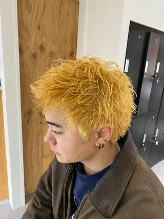 カラー メンズ メンズブリーチカラー /パーマ ごーた立川のヘアスタイル