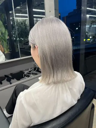 ミディアム カラー ダブルカラー/ ケアブリーチ/クニトのヘアスタイル