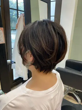 ショート カラー ヘアアレンジ シャルマン銀座店所属・🌟東銀座マンツーマ ン🌟タカナシのヘアスタイル