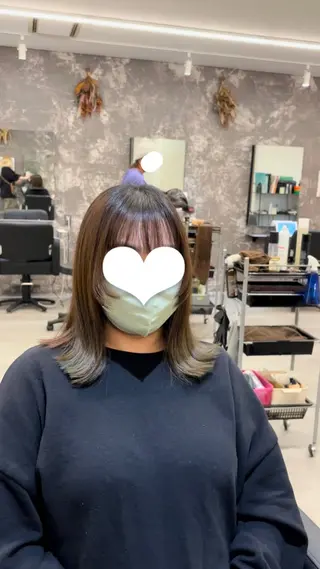 ミディアム レイヤー/韓国ヘア /LILICAのヘアスタイル