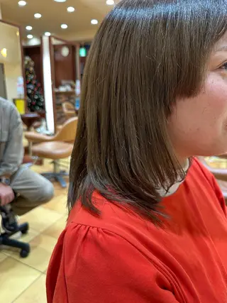 セミロング 小顔ボブ/お悩み解決 /ボブパーマ/とういのヘアスタイル