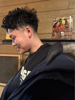 パーマ メンズ Nishimura Amiのヘアスタイル