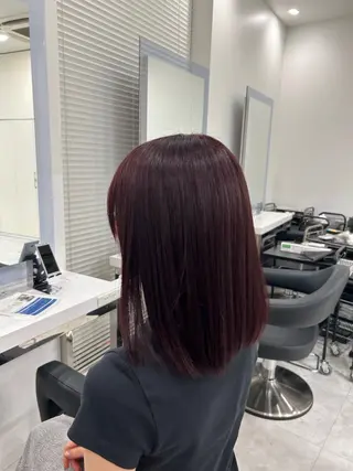 ミディアム 艶カラー美髪縮毛矯正 /髪質改善✨️ユウキのヘアスタイル