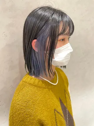 ショート カラー ヘアアレンジ ayumi🌈 インナーカラー🌈のヘアスタイル