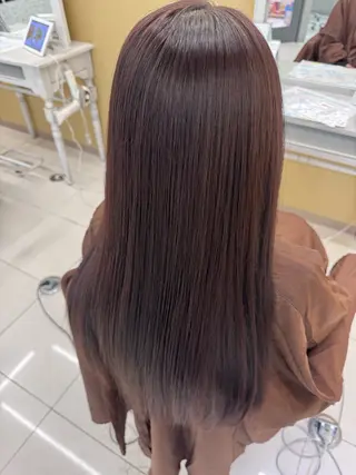 ロング 髪質改善ストレート、 カラー清野雄大のヘアスタイル