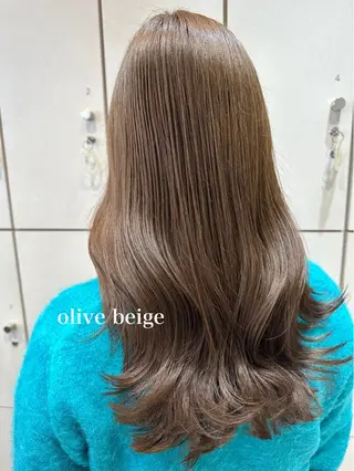 セミロング カラー 美髪矯正/渡辺 りんのヘアスタイル