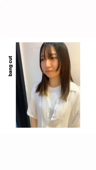 ミディアム カラー パーマ ヘアアレンジ メンズ キッズ ネイル マツエク・マツパ アイブロウ rewards成城学園前店所属・hiro【沿線で叶う 似合わせhair】のヘアスタイル