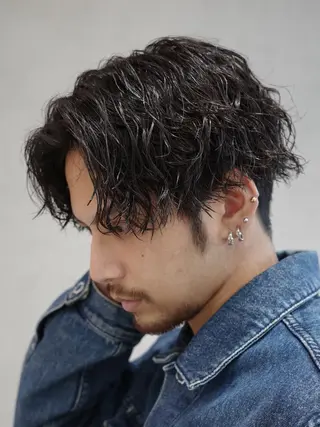 ショート パーマ メンズ fifth リュウセイのヘアスタイル