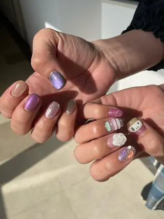 ショート m kaori𓃟のネイルデザイン