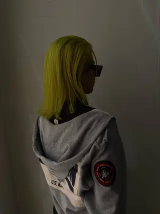 セミロング カラー ヘアアレンジ メンズ みっちー/ブリーチカ ラー/似合わせカラーのヘアスタイル