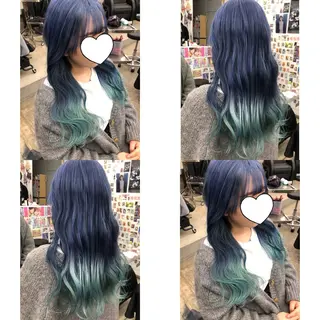 ロング カラー 推しカラー✨ オタク美容師ユウカのヘアスタイル