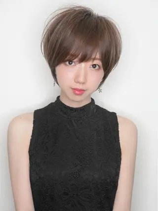 ショート neaf六本木所属・韓国風レイヤー ショート/犬塚 優介のヘアスタイル