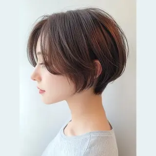 ショート カラー Misora/ボブ/ レイヤー/艶カラーのヘアスタイル