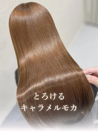 セミロング カラー ツヤ髪の匠/髪質改善 山本晃太のヘアスタイル