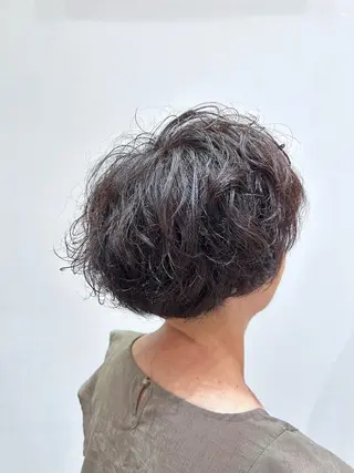 ショート カラー パーマ hair.spa mash＆mash AVEDA所属・松尾 みずきのヘアスタイル