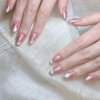 ネイル RAFFINE 月🦋🩵のネイルデザイン