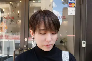 ショート カラー tenny調布 いしまつのヘアスタイル