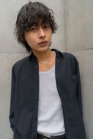 メンズ マナミ カラー パーマモデル募集💫のヘアスタイル