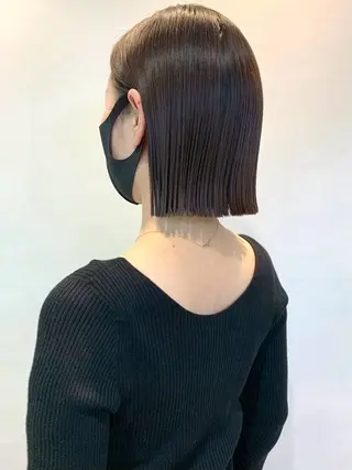 ミディアム 池袋/ボブ/ボブ矯正 髪質改善/山本のヘアスタイル