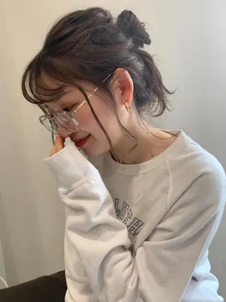 カラー ヘアアレンジ ミディアム CEINE【セーヌ】 三軒茶屋のヘアスタイル