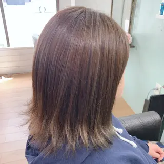 セミロング カラー R ri R takagiのヘアスタイル