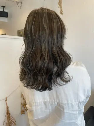 セミロング カラー m ā l o.🌷 サカモトマイコのヘアスタイル