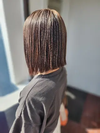 ミディアム 近藤 那果のヘアスタイル