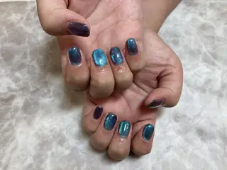 ネイル ネイルリボン 受付スタッフのネイルデザイン