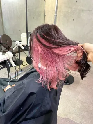 ミディアム カラー 髪質改善/ブリーチ /長山遼太郎のヘアスタイル