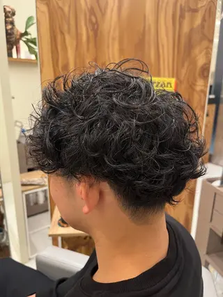 ショート パーマ メンズ 髪質改善/縮毛矯正 艶髪🔥高杉のヘアスタイル