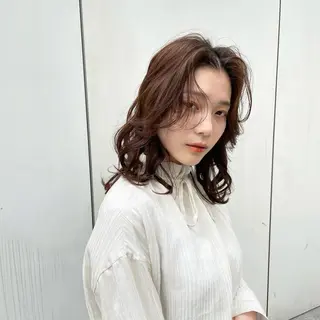 ミディアム カラー 渡邊 直輝のヘアスタイル