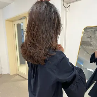 セミロング カラー ✨メンズ/パーマ/ 三宅 昌太✨のヘアスタイル