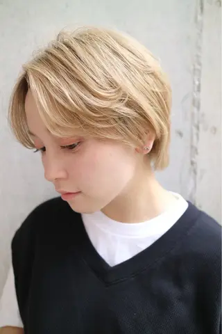 ショート 葉月/ボブ/ 透明感カラー／中目黒のヘアスタイル