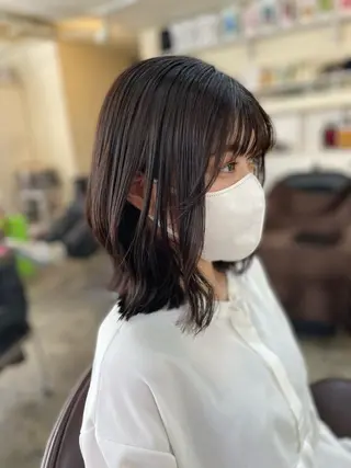 ミディアム パーマ クセ毛特化サロン うめのヘアスタイル