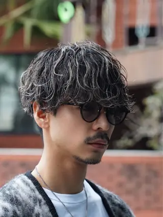 パーマ 藤平海音/fifth PARKのヘアスタイル