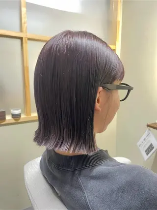 ショート カラー 髪質改善カラー&TR 縮毛矯正/弱酸性矯正のヘアスタイル