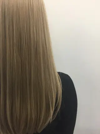 セミロング カラー トップスタイリスト 👑田添幹宜のヘアスタイル