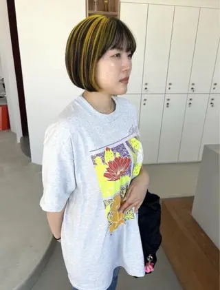 カラー 透明感/ハイトーン /デザインカラー大輝のヘアスタイル