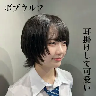 ショート 🐺立川のウルフ屋 さん🐺おかみ🐺のヘアスタイル