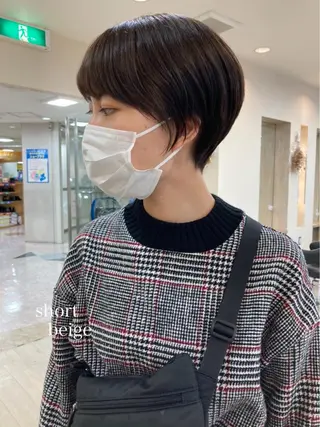 ショート カラー 初めてのショート お任せください✂️のヘアスタイル