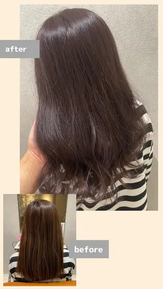 ミディアム カラー La fith hair letter所属・Lafith住道 TATSUYAのヘアスタイル