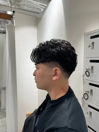 パーマ メンズ メンズパーマ特化/波 巻きツイスパ 長町至のヘアスタイル