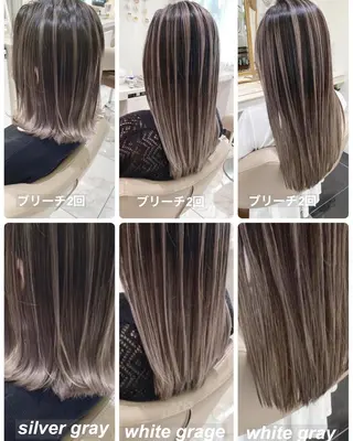 ミディアム カラー 山崎俊輔/髪質改善 /バレイヤージュのヘアスタイル