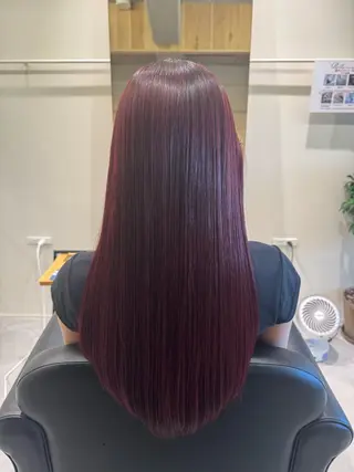 ロング カラー ゆ う あのヘアスタイル