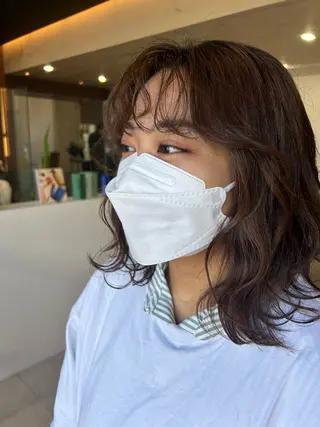 ミディアム 💛艶カラー髪質改善 💛MIYUのヘアスタイル